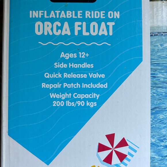 Member's Mark Inflatable Orca Pool Float NEW NIB - Picture 3 of 5